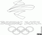 Logo zimních olympijských her, které se budou konat od 4. do 20. února 2022 v Pekingu, hlavním městě Čínské lidové republiky
