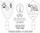 Sevilla FC vs AS Řím je finále Evropské Ligy UEFA v sezóně 2022-2023 v Puskás Areně v Budapešti, Maďarsko, 31. května 2023