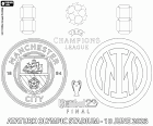 Finále Ligy mistrů UEFA 2022–2023 mezi Manchesterem City FC, Man City a FC Internazionale Milano, Inter Milán, na Atatürkově olympijském stadionu v tureckém Istanbulu, 10. června 2023