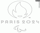 Logo letních paralympijských her v Paříži 2024, které se budou konat od 28. srpna do 8. září 2024 ve francouzském hlavním městě