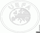 Logo UEFA, Unie evropských fotbalových asociací, Union of European Football Associations v angličtině. UEFA je evropská konfederace národních fotbalových asociací. Její sídlo se nachází v Nyonu ve Švýcarsku