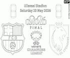 Omalovánka FC Barcelona - OL Lyonnes, finále 2026