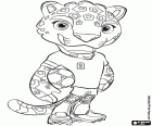 Omalovánka Zayu, maskot, Mexico World Cup 2026