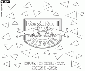 Omalovánka Red Bull Salzburg, šampion 2021-22