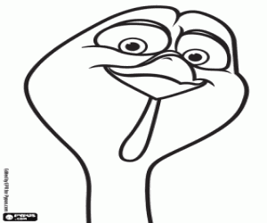 Omalovánka Reggie krocan