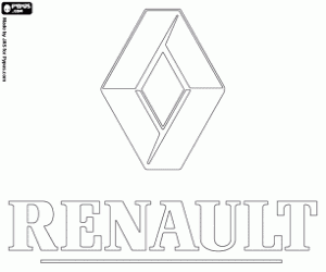 Omalovánka Renault, starý emblém