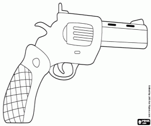 Omalovánka Revolver, typ zbraně