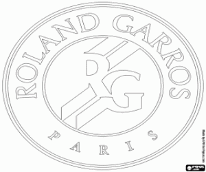 Omalovánka Roland Garros logo