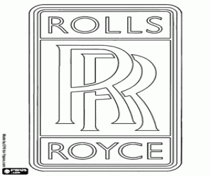 Omalovánka Rolls-Royce logo