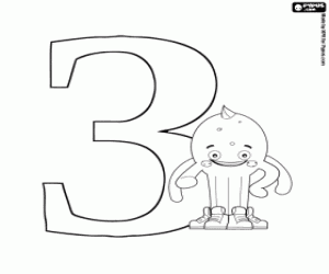 Omalovánka Ruština písmeno З s Pypus