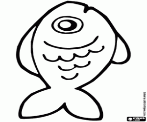 Omalovánka Ryba na suchu