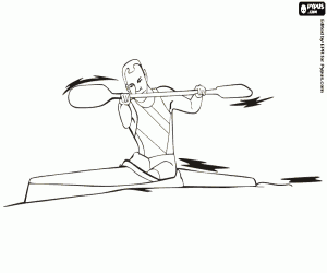 Omalovánka Rychlostní kanoistika