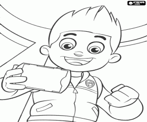 Omalovánka Ryder, chlapec Paw Patrol