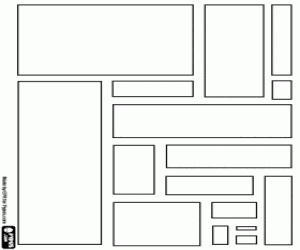 Omalovánka Různé obdélníky