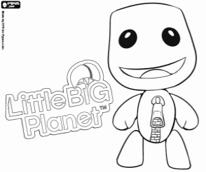 Omalovánka Sackboy, LittleBigPlanet charakter