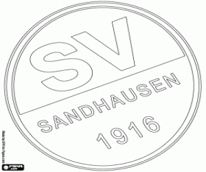 Omalovánka Sandhausen 1916 logo