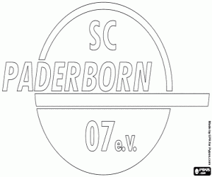 Omalovánka SC Paderborn 07 odznak