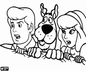 Omalovánka Scooby-Doo, Fred a Daphne
