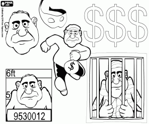 Omalovánka Scény z života zloděje