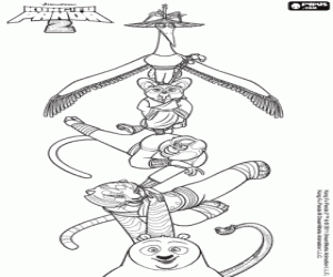 Omalovánka Sedm mistrů Kung-Fu