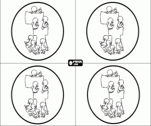 Omalovánka Pro sedm narozeninový večírek karty