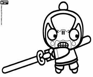 Omalovánka Sensei Chang, Pucca se charakter