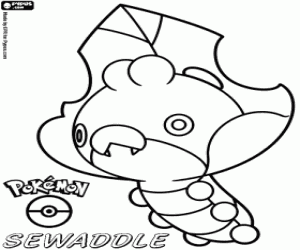 Omalovánka Sewaddle Pokemon