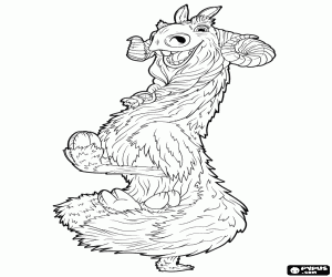 Omalovánka Shangri Llama z Geotopia