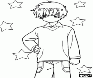 Omalovánka Shaoran Li, charakter Sakura