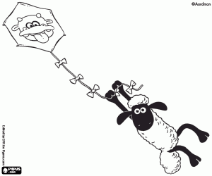 Omalovánka Shaun ovce a draka