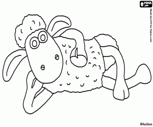 Omalovánka Shaun ovce na přestávku