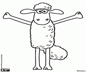 Omalovánka Shaun s otevřenou náručí