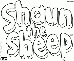 Omalovánka Shaun the Sheep logo