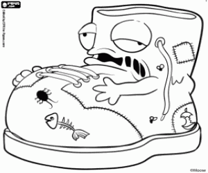 Omalovánka Shnilý boot, Trash Pack