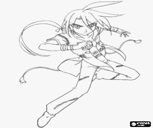 Omalovánka Shun, znak Bakugan