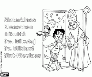 Omalovánka Sinterklaas, Evropské tradice