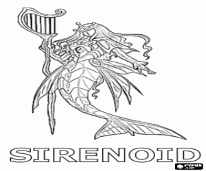 Omalovánka Sirenoid je Aquos Bakugan