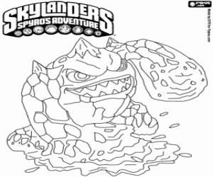 Omalovánka Skylander Eruptor