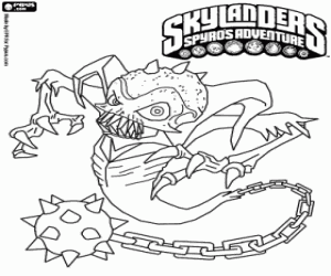 Omalovánka Skylander Ghost Roaster