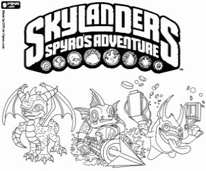 Omalovánka Skylanders: Spyro dobrodružství