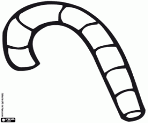 Omalovánka Sladkosti hůl