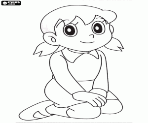 Omalovánka Sladká Shizuka Minamoto