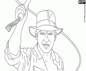 Omalovánka Slavný charakter, Indiana Jones