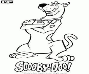 Omalovánka Slavný pes Scooby Doo