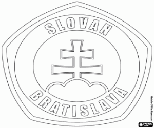 Omalovánka Slovan Bratislava logo