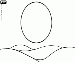 Omalovánka Slunce na písečných dunách pouště