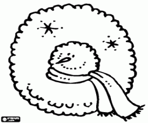 Omalovánka Sněhulák a písmeno Q