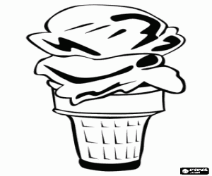 Omalovánka Soft kužel zmrzliny