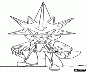 Omalovánka Sonic robot, Neo Metal Sonic