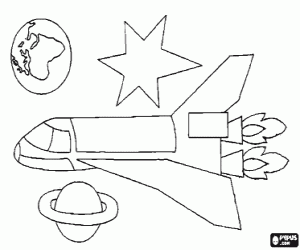 Omalovánka Space shuttle